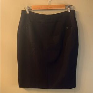 MaxMara Classic Black Pencil Skirt - Made in Italy - Size 6